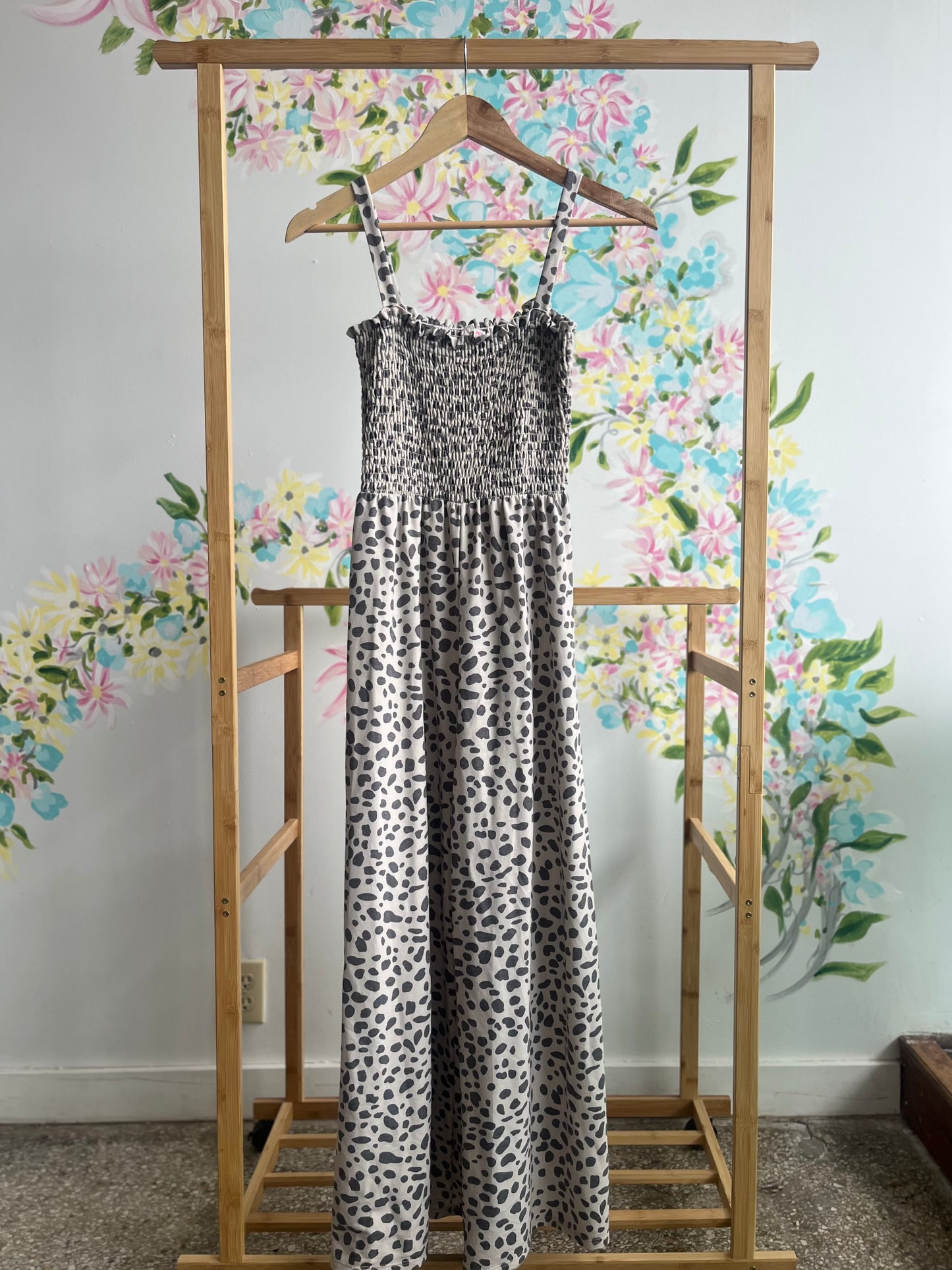 Fantastic Fawn animal print jumpsuit NO SIZE (fits like a small)