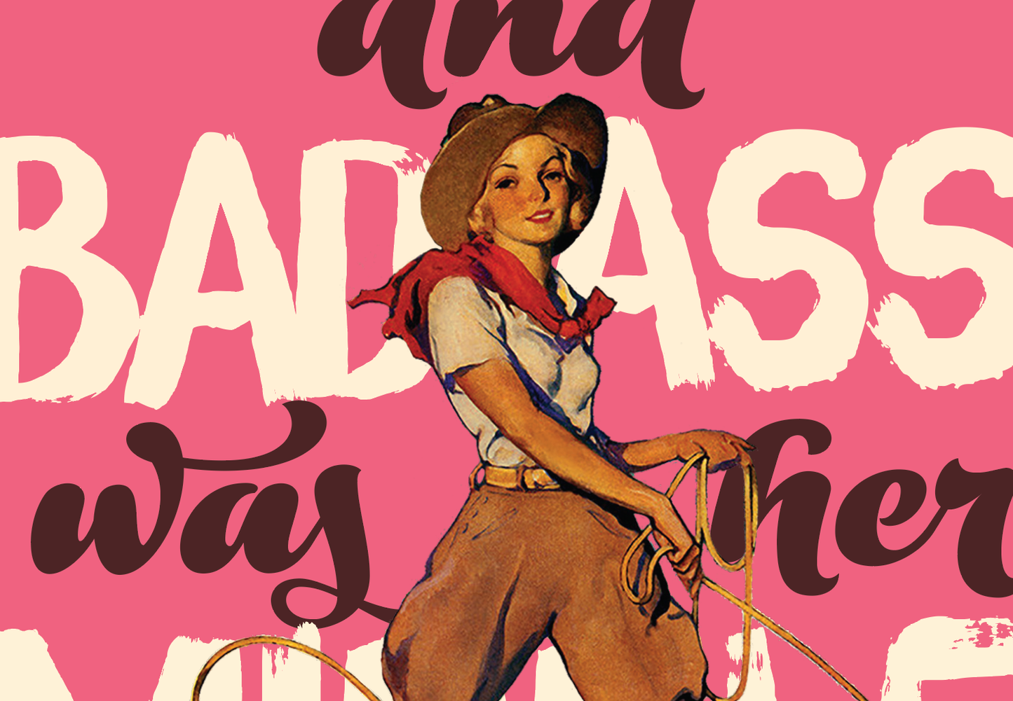 Gr45 BADASS COWGIRL