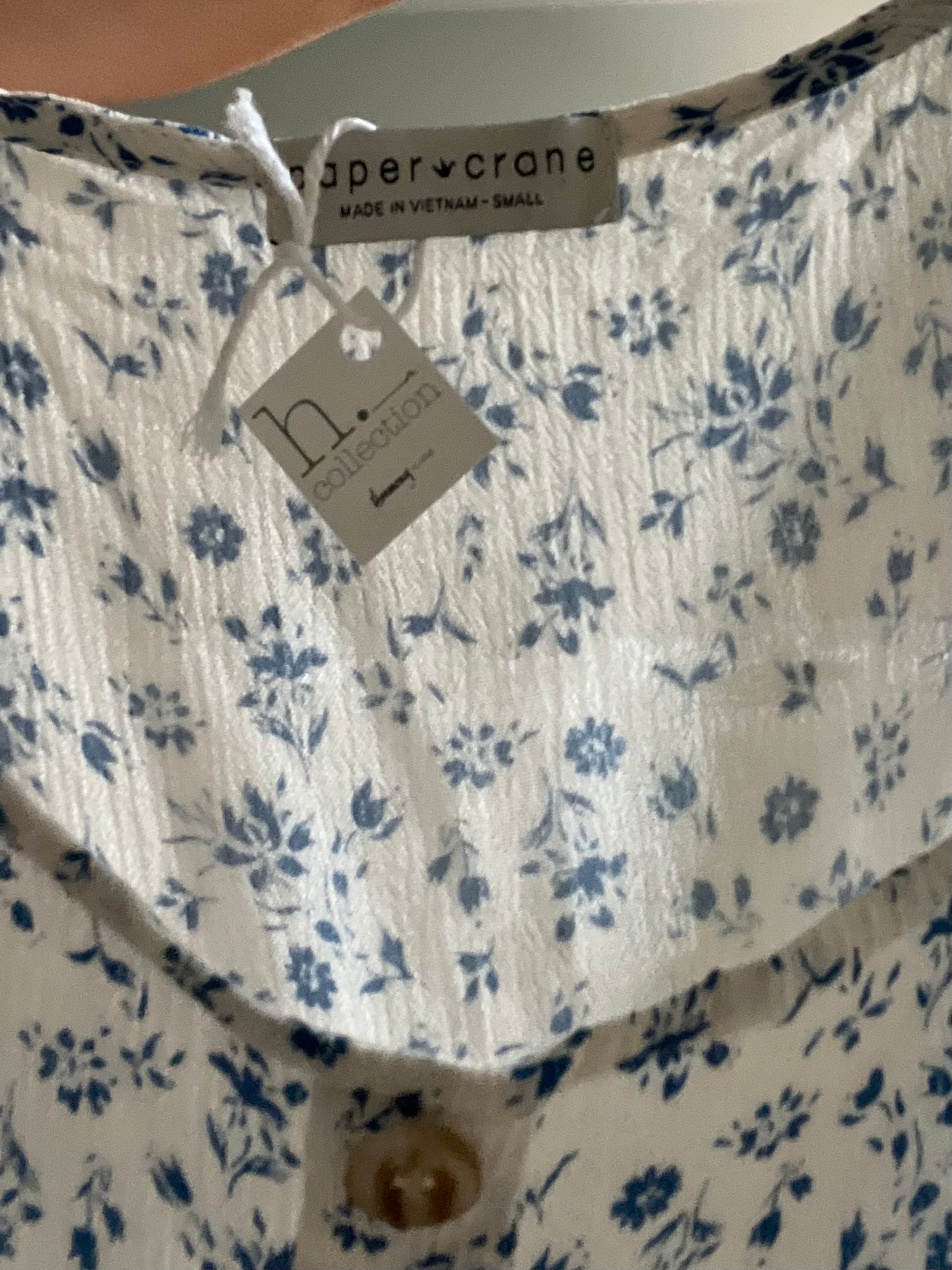 Paper Crane floral tank NO SIZE fits medium/large