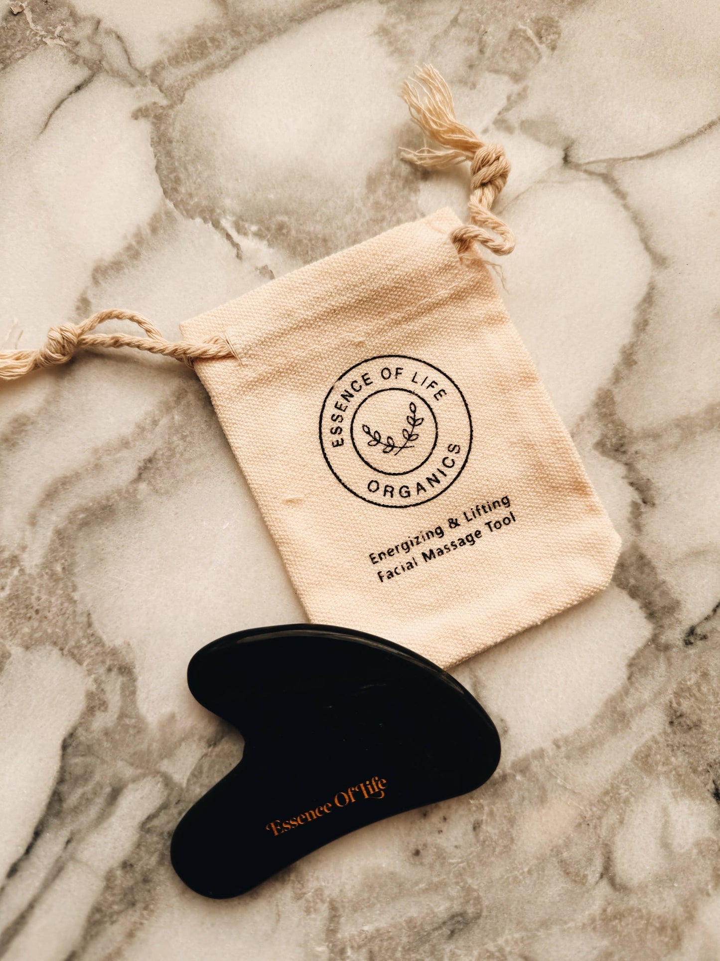 Gua Sha Tool, Obsidian