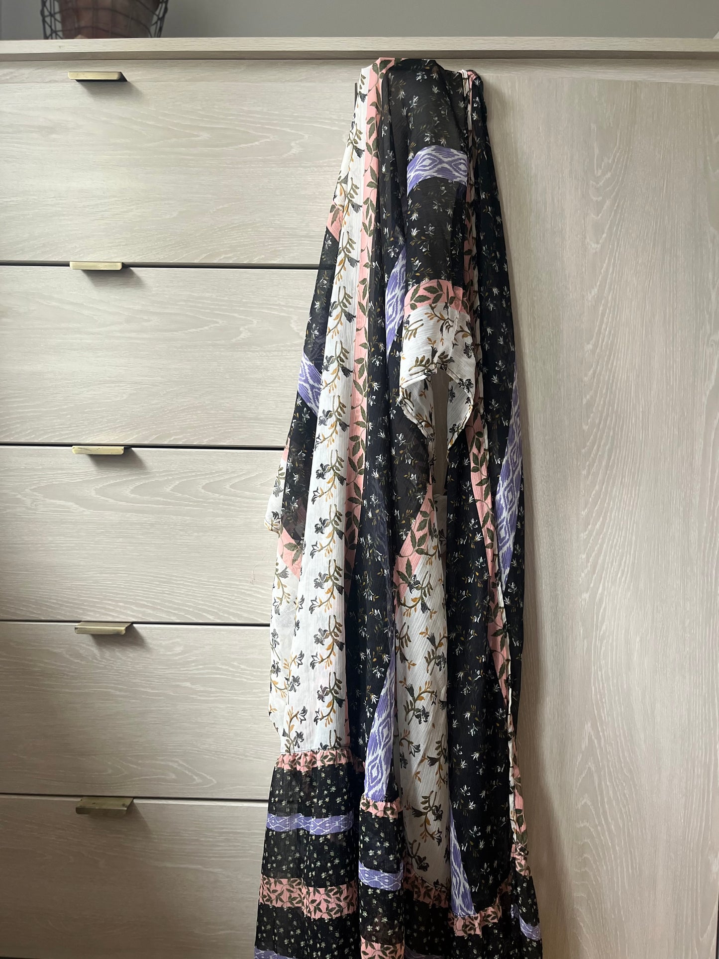 Steve Madden duster with ruffle hem