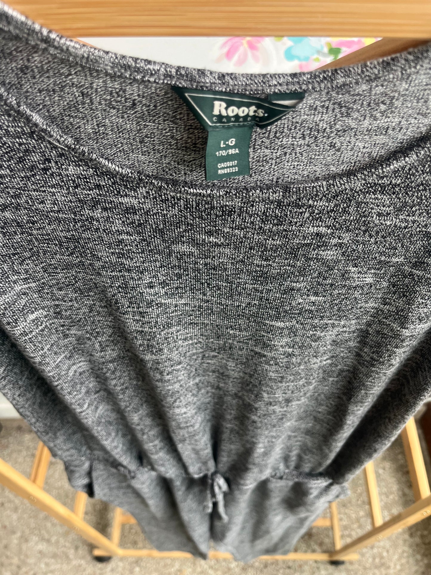 ROOTS Heather grey romper SIZE large
