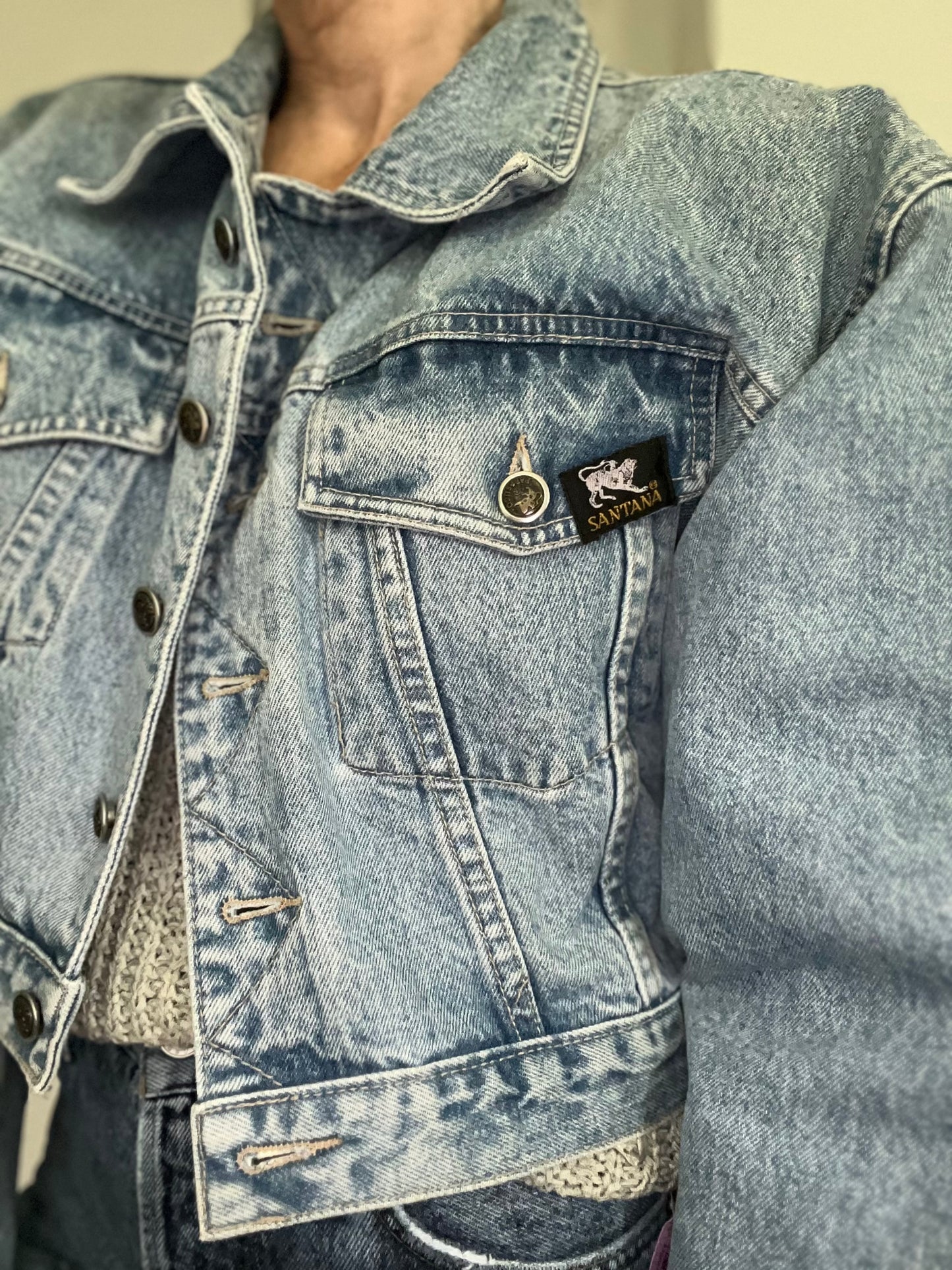 VINTAGE DENIM! Made in Canada Parasuco denim jacket 100% cotton SIZE large