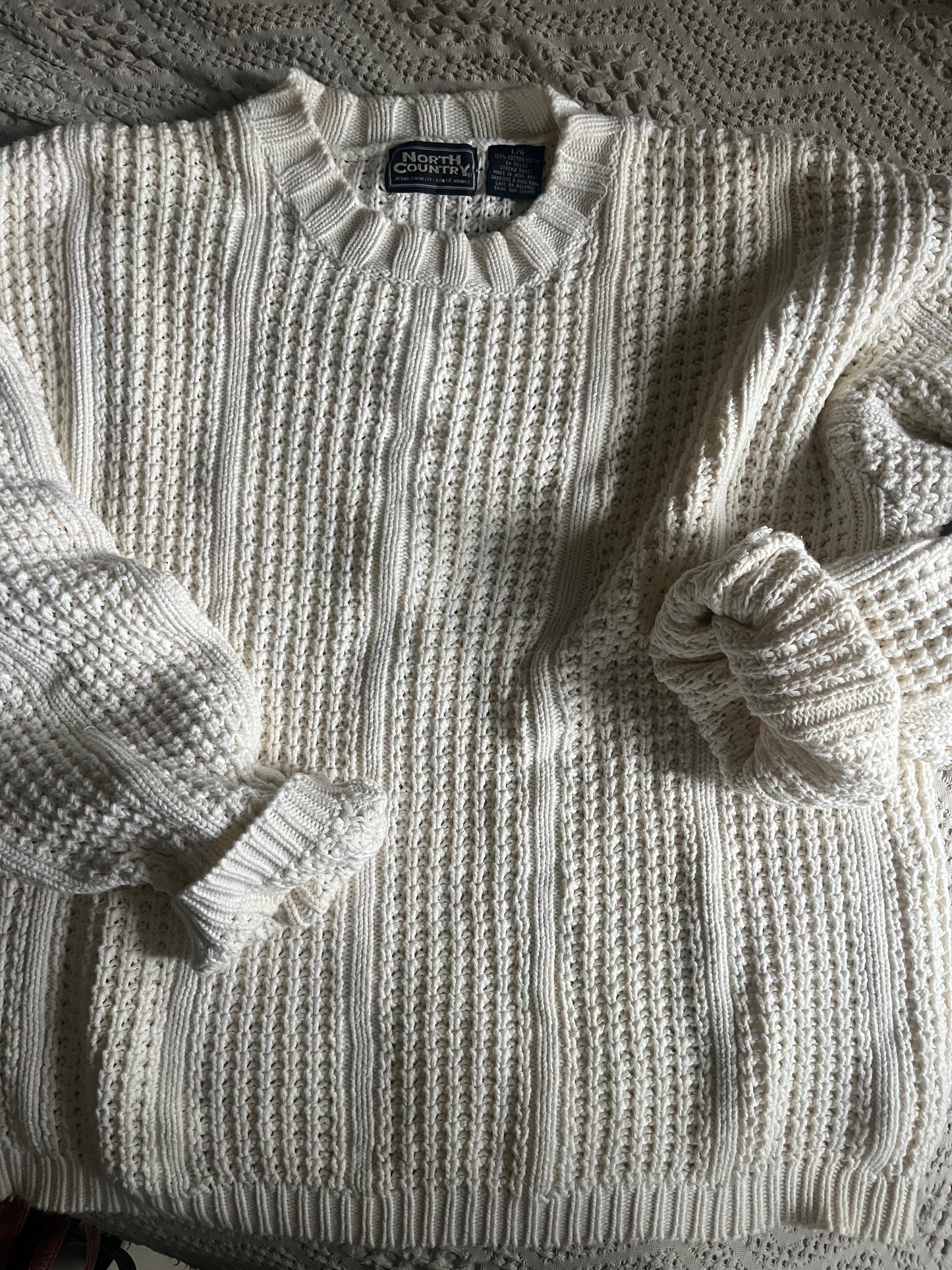 North Country 100% cotton sweater SIZE large