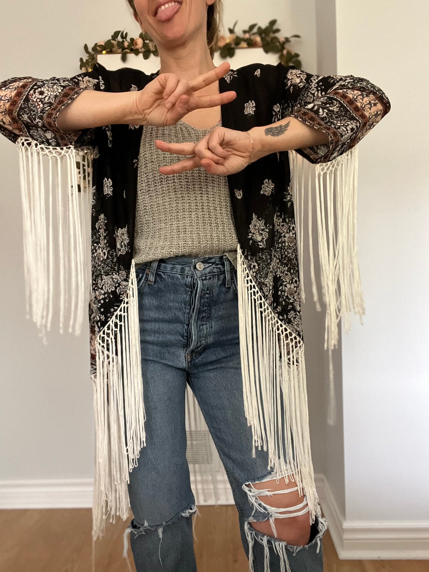 Fringe duster SIZE small