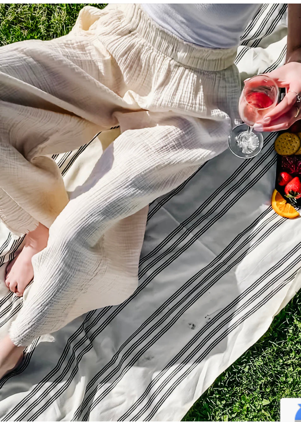 Crinkle Palazzo Pants