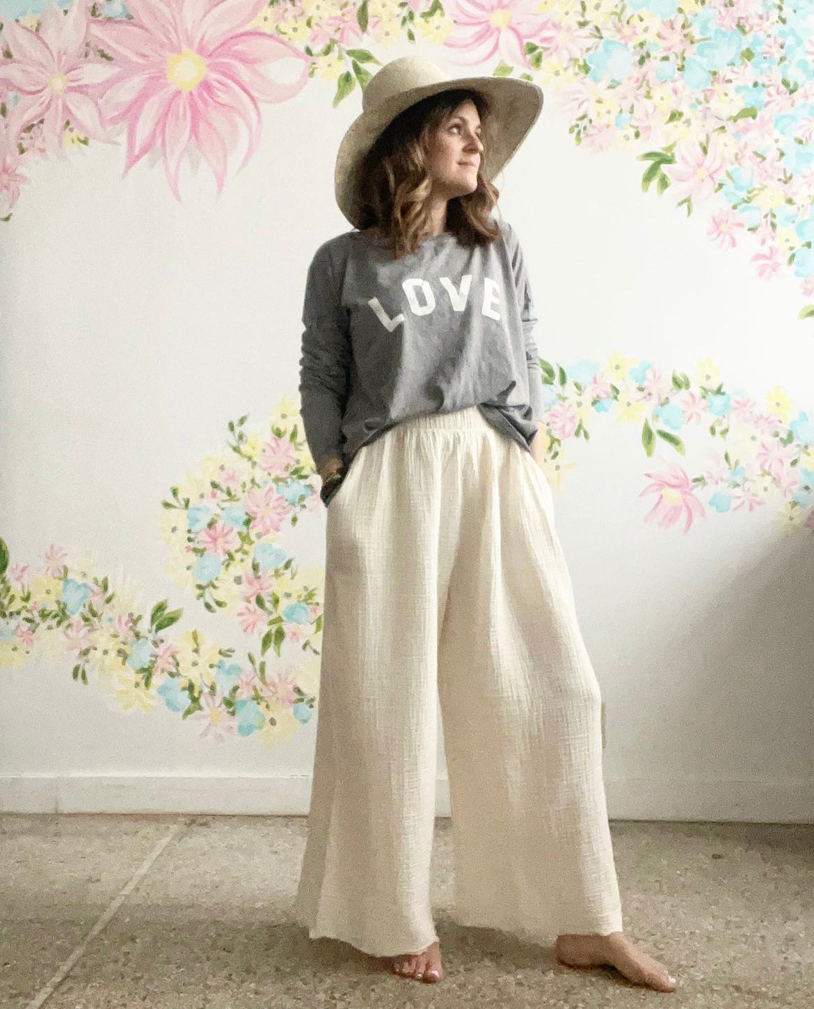 Western palazzo pants with top hotsell
