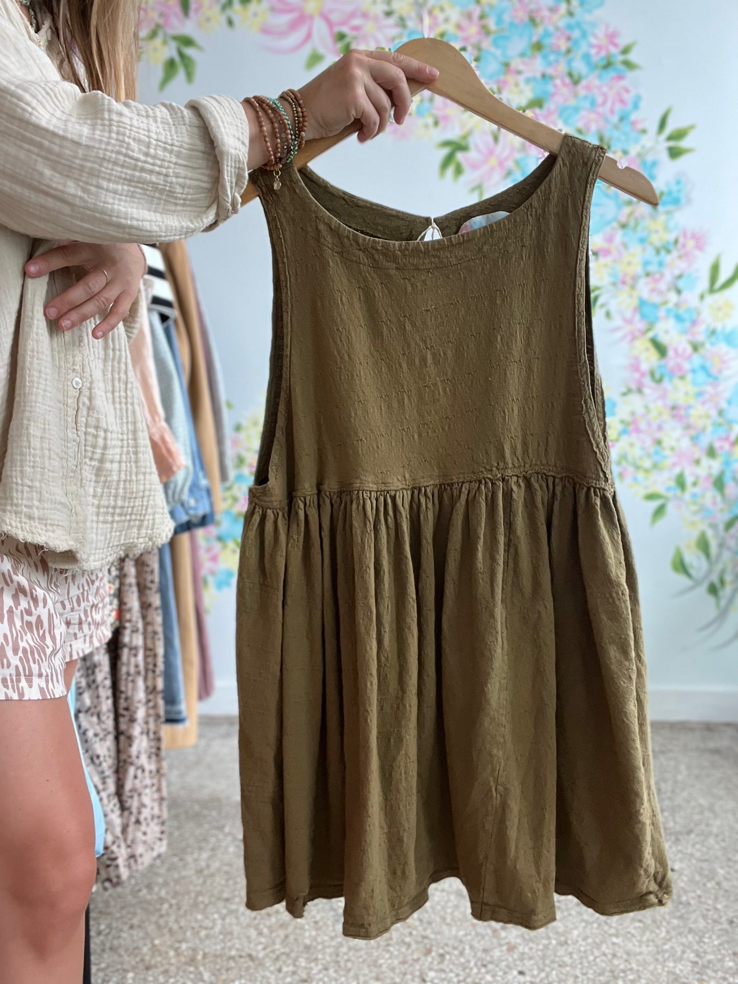 Free People Beach collection flowy tank/cover up SIZE XS
