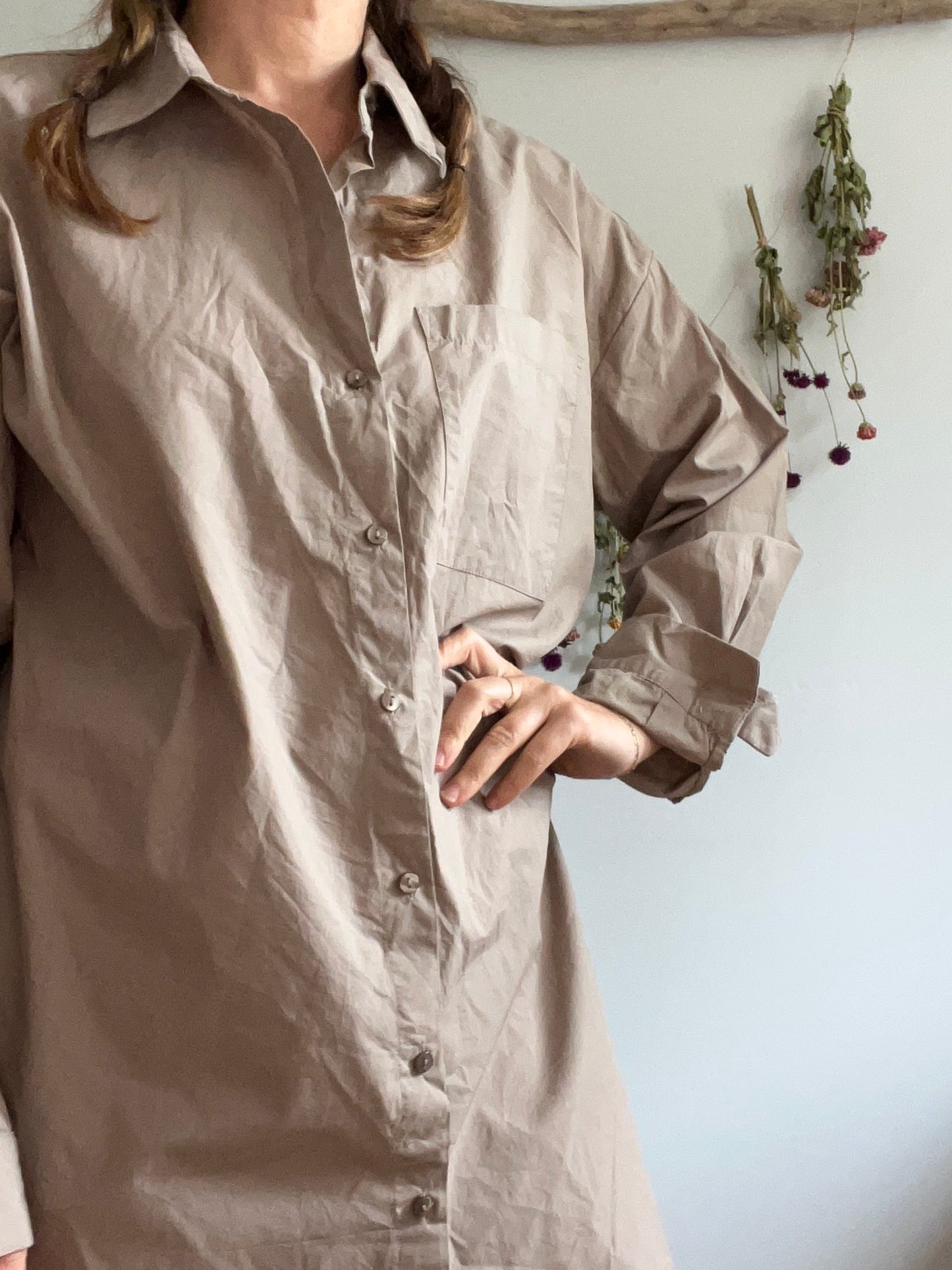 Aware by vero moda long shirt dress SIZE medium