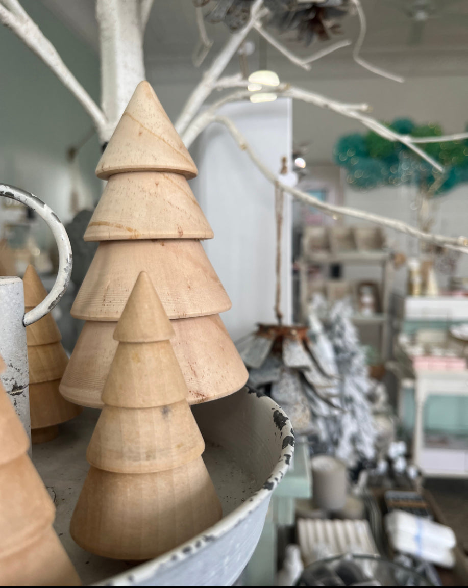 Carved Wooden Tree - Small