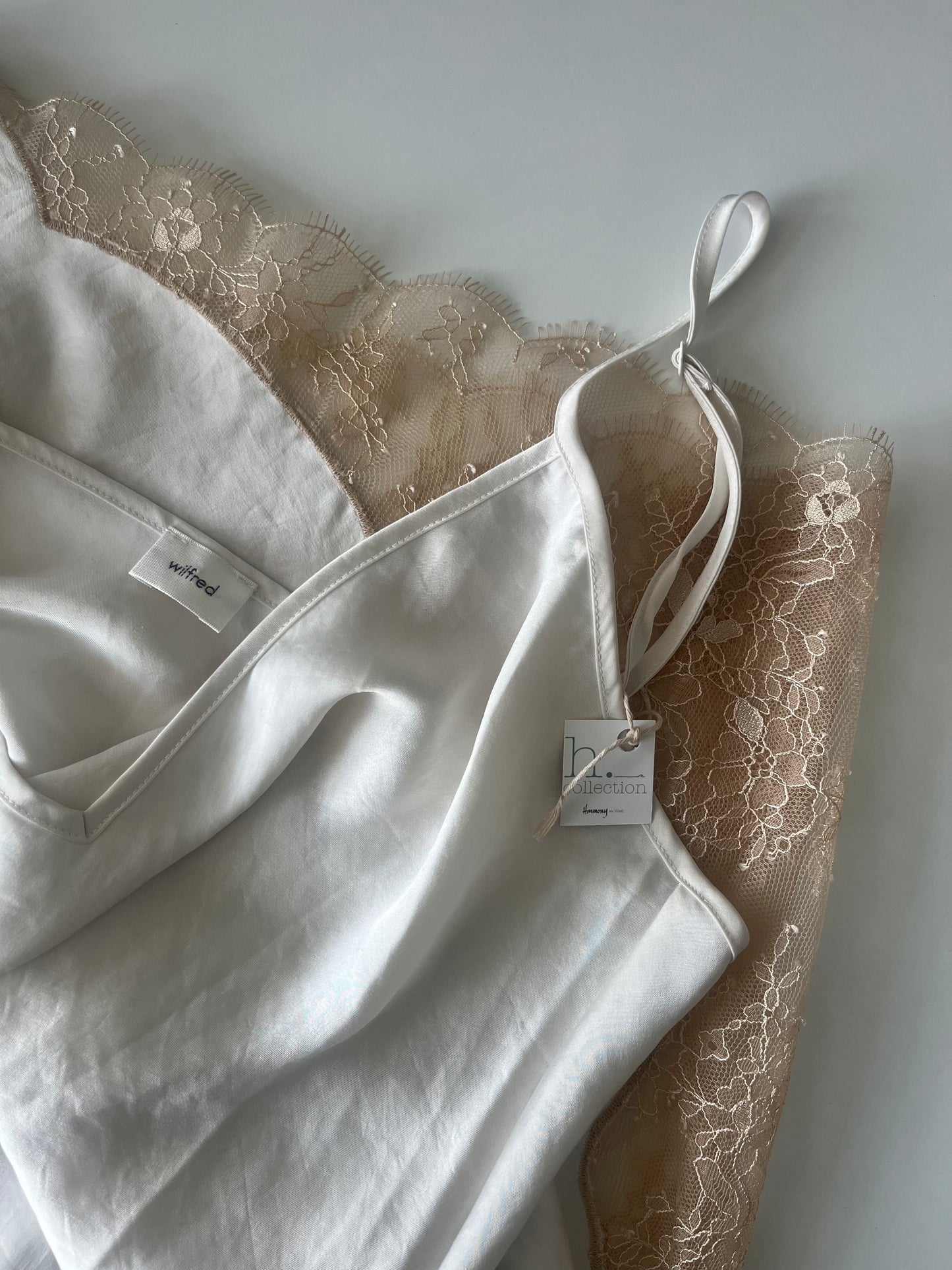 WILFRED slip dress with lace detail SIZE medium