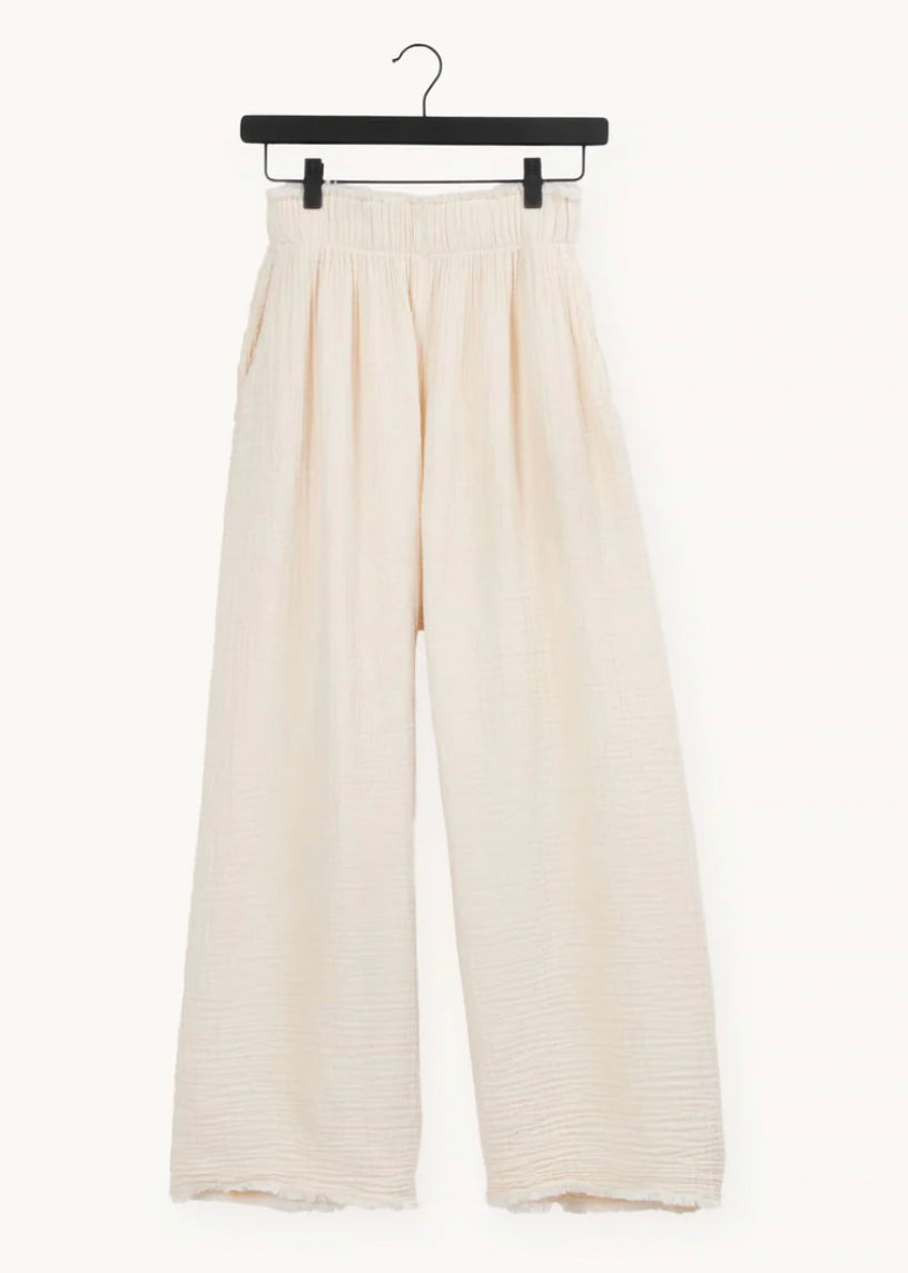 Crinkle Palazzo Pants