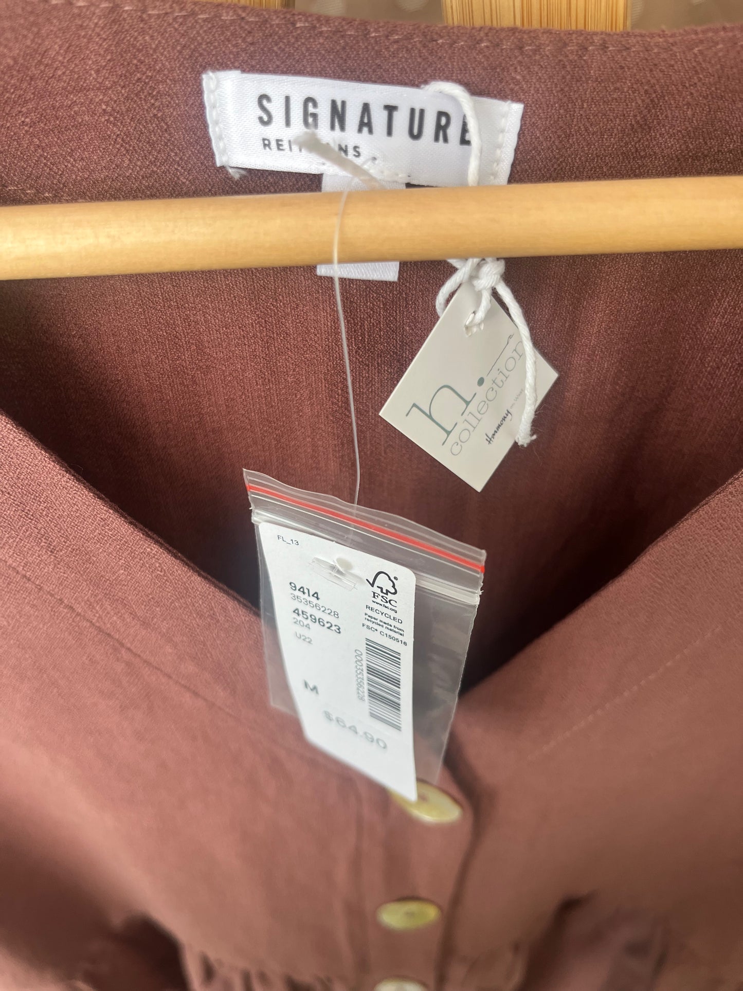 NWT button up dress SIZE medium