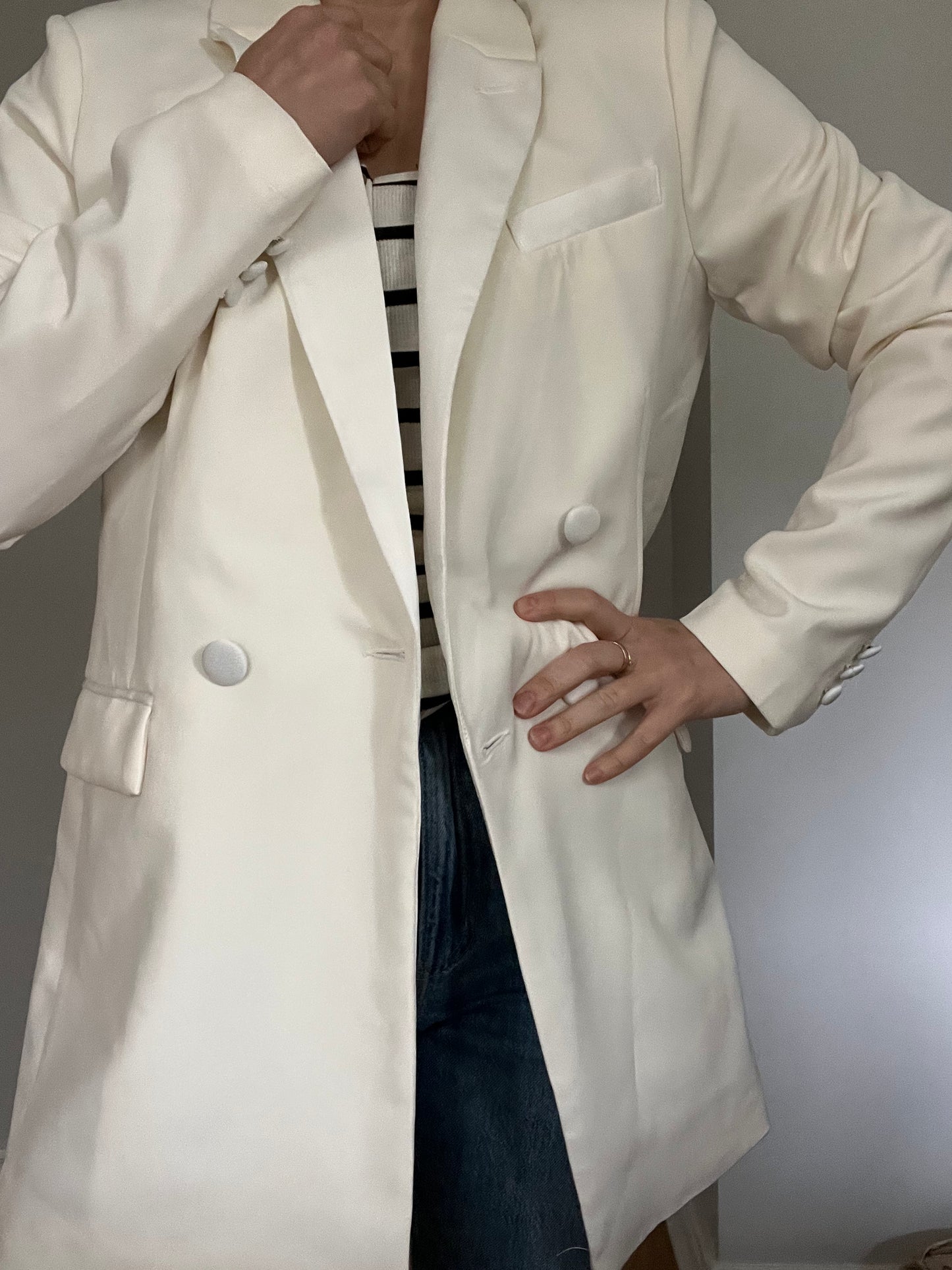 NWT cream blazer SIZE medium