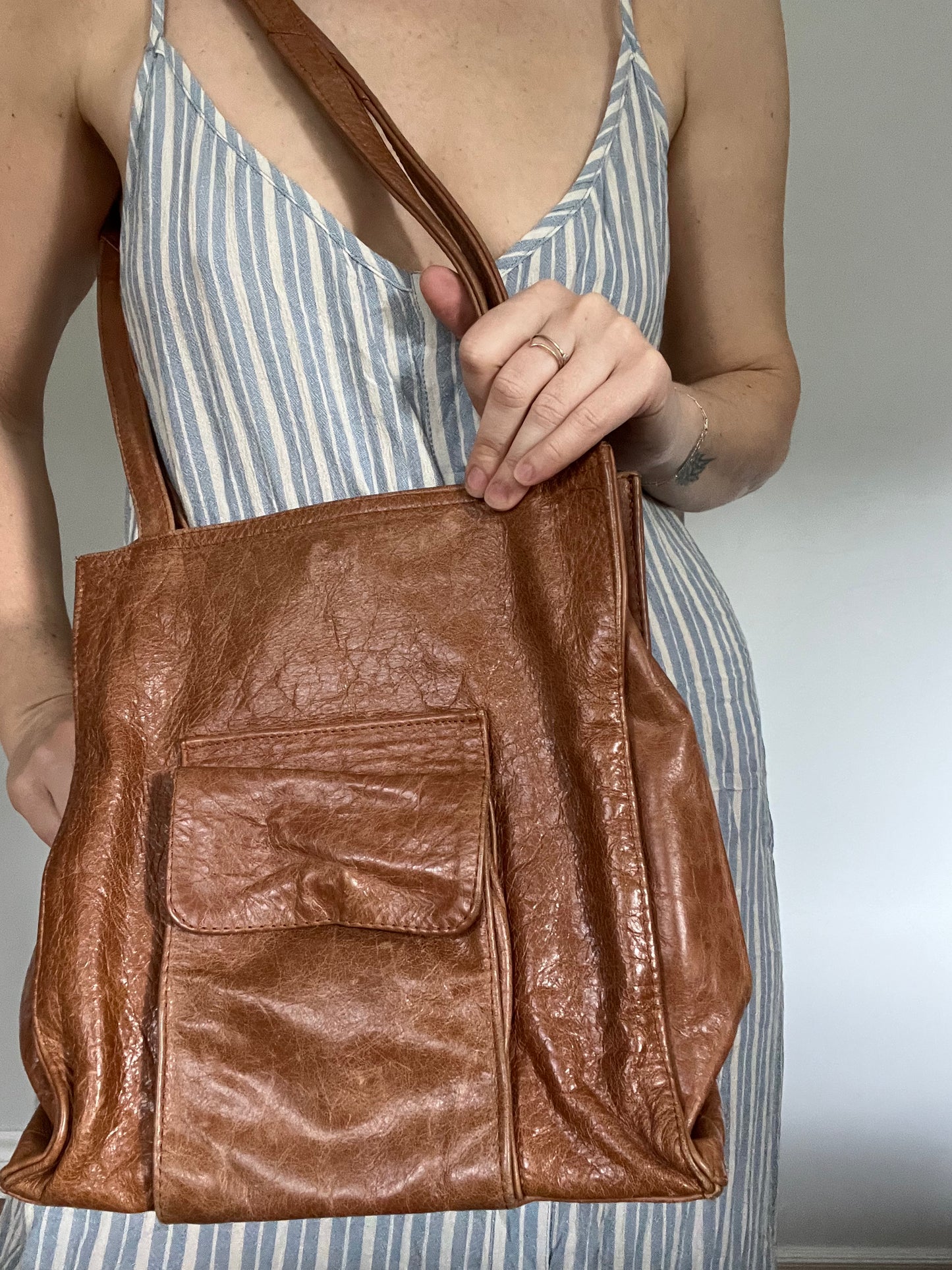 Genuine Leather slouchy bag