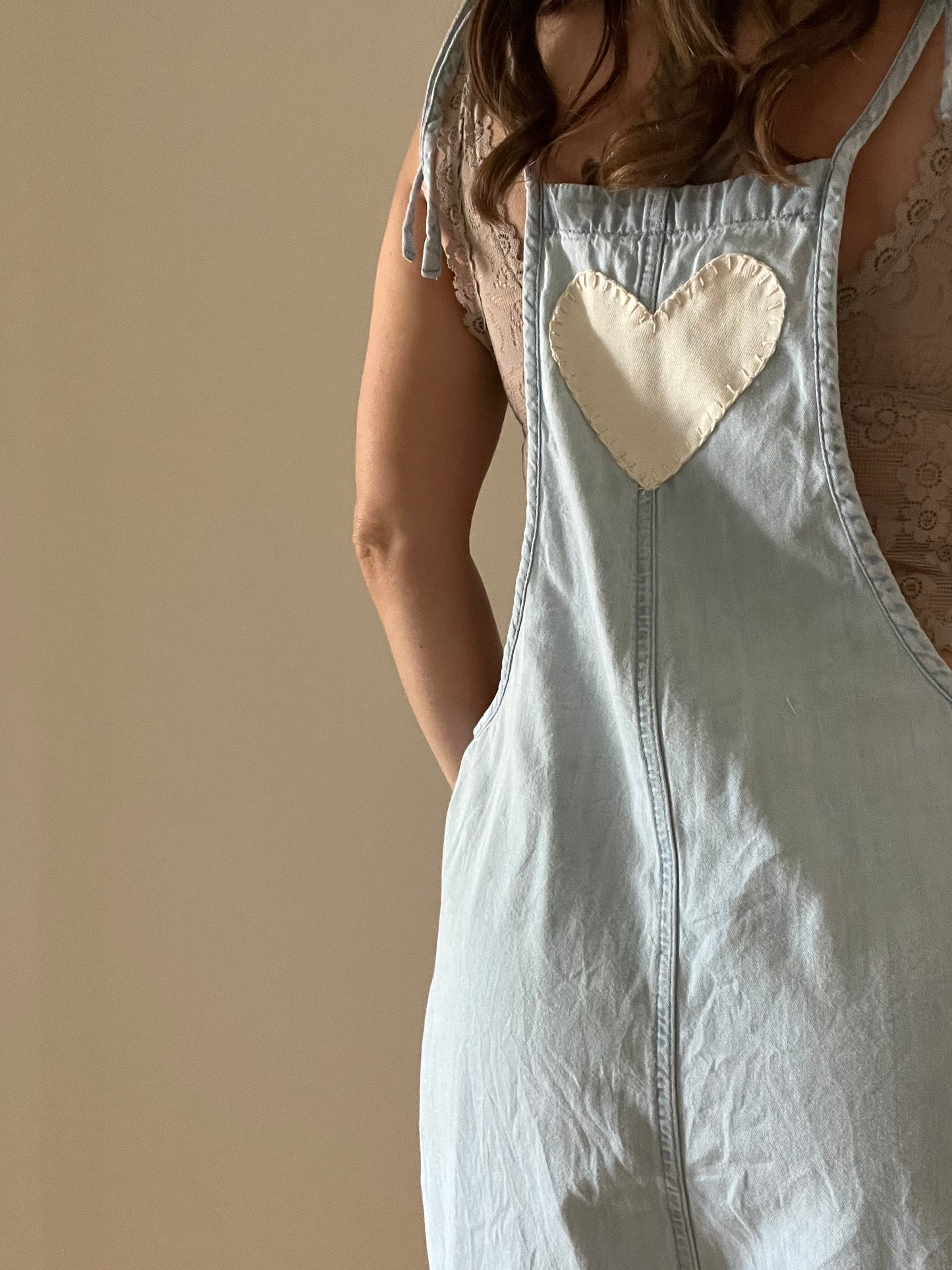 Aerie jumper with hand stitched heart SIZE small
