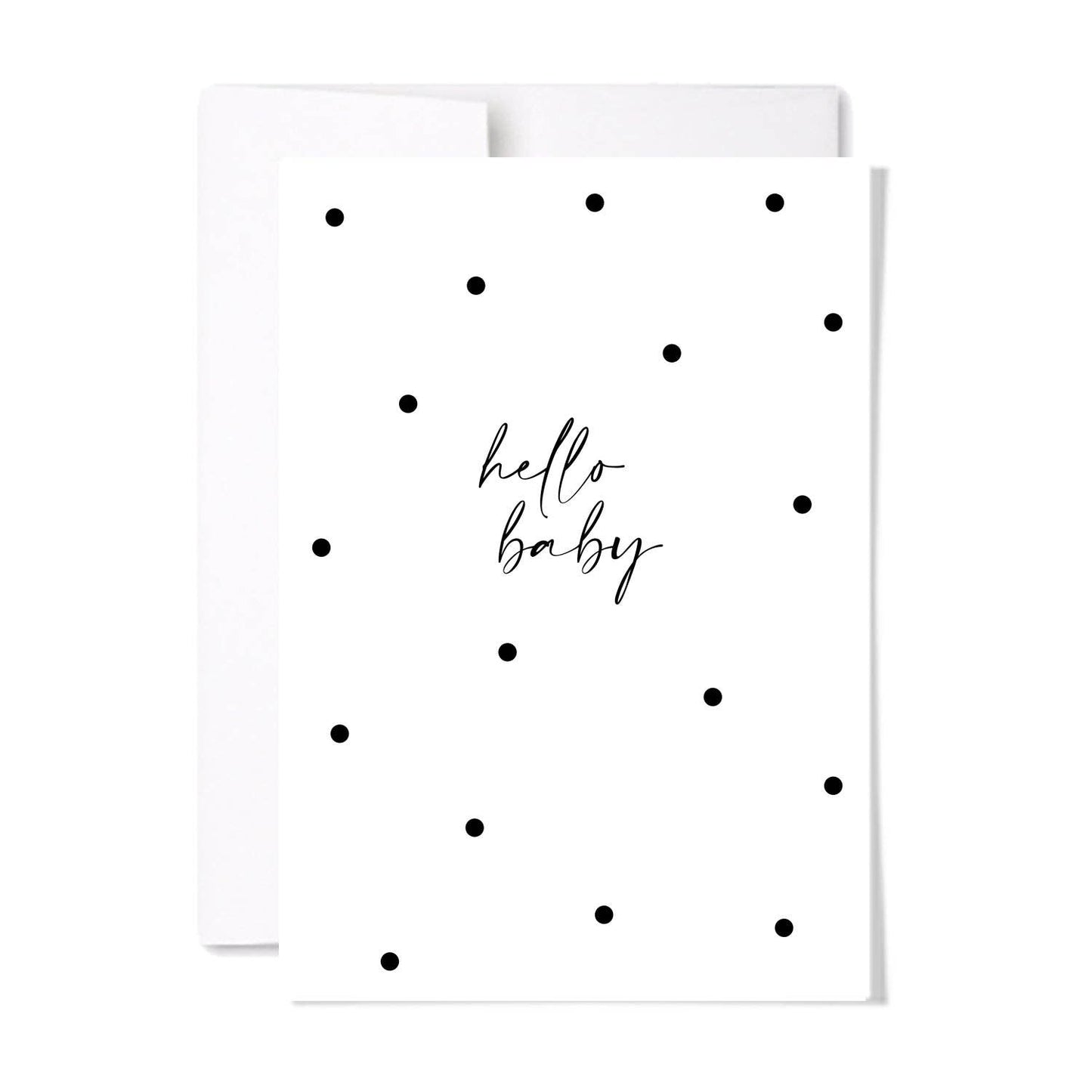 Hello Baby Polka Dots Card