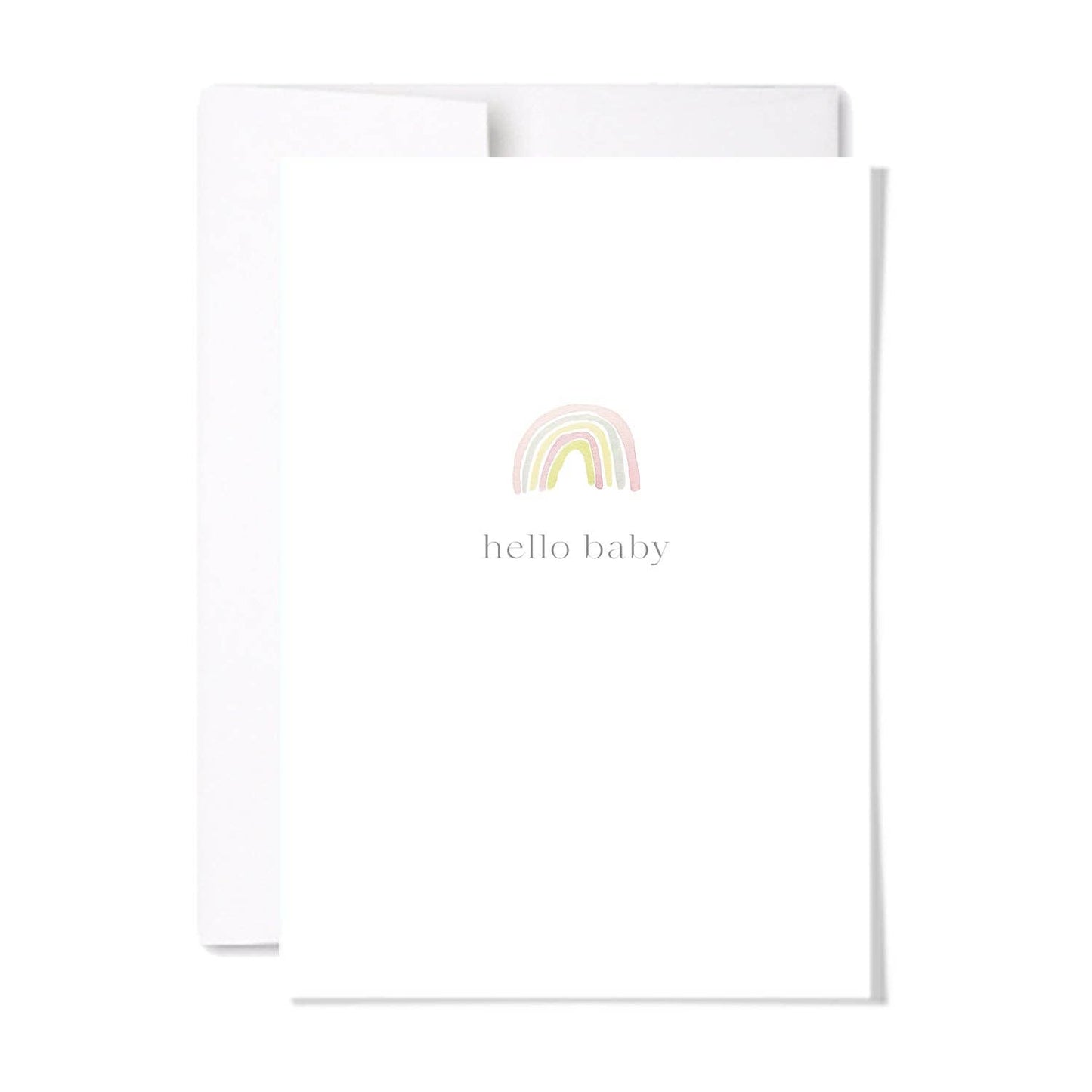 Hello Baby Rainbow Card