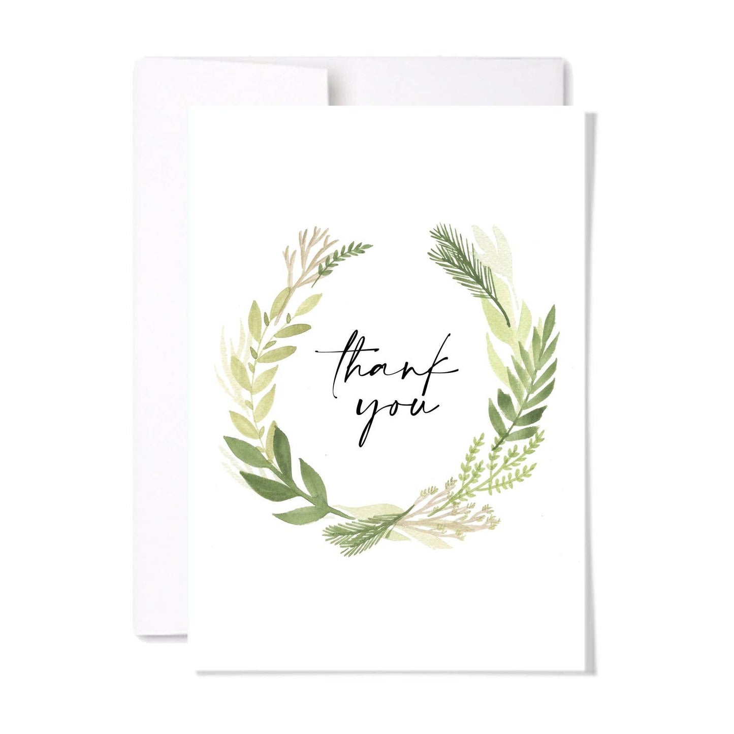 Green Thank You Card