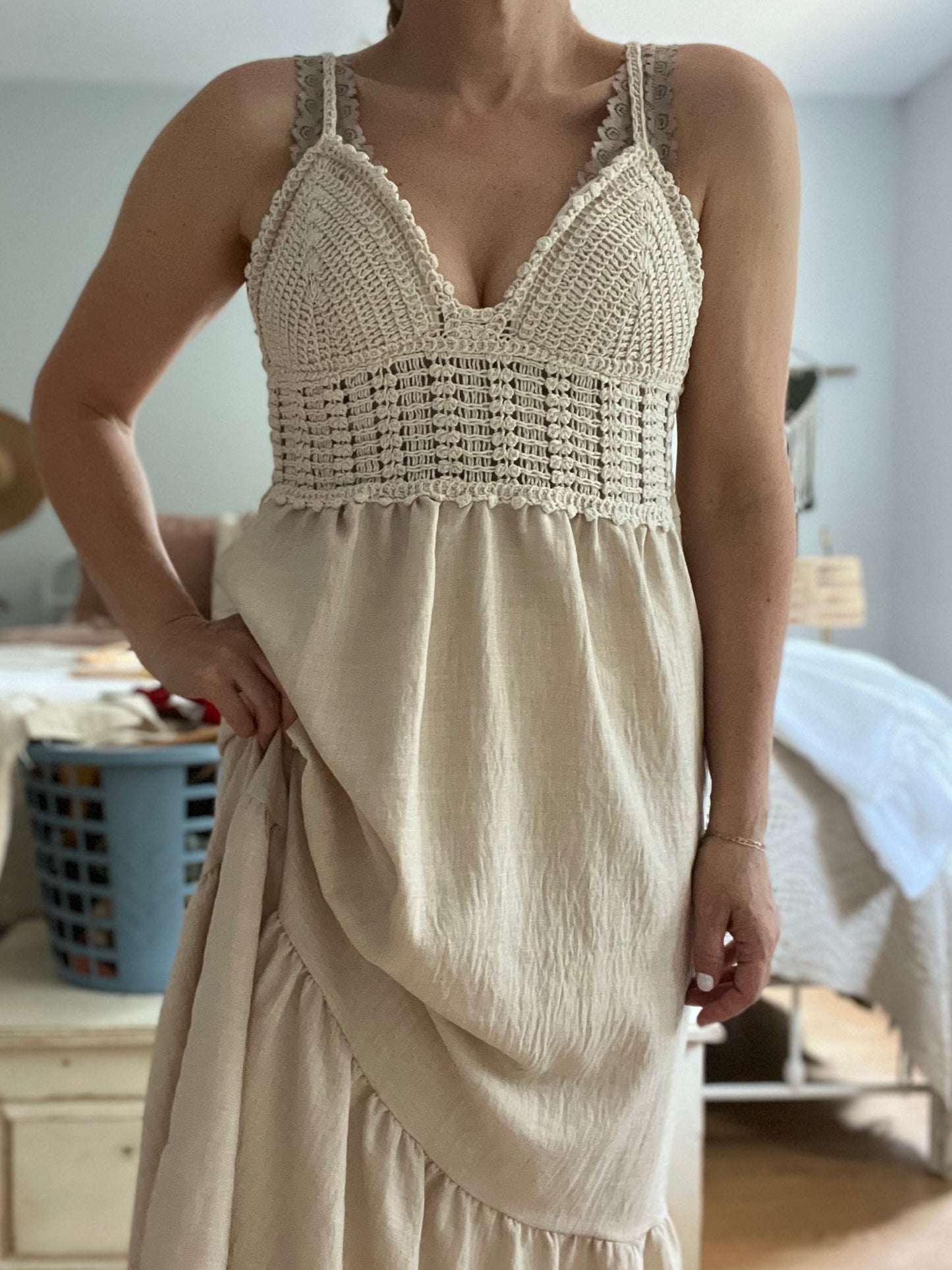 TOPSHOW crochet dress SIZE large