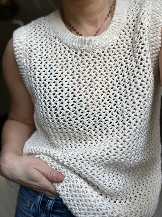 TNA loose knit tank SIZE XS