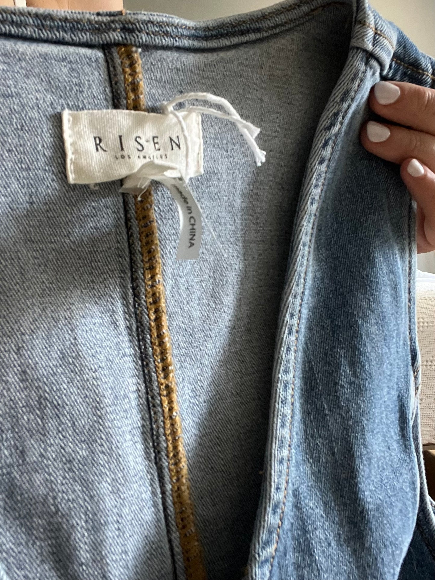 RISEN denim vest SIZE small