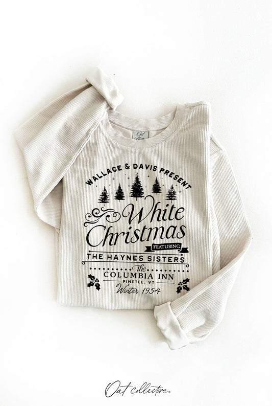 WHITE CHRISTMAS Thermal Vintage Pullover