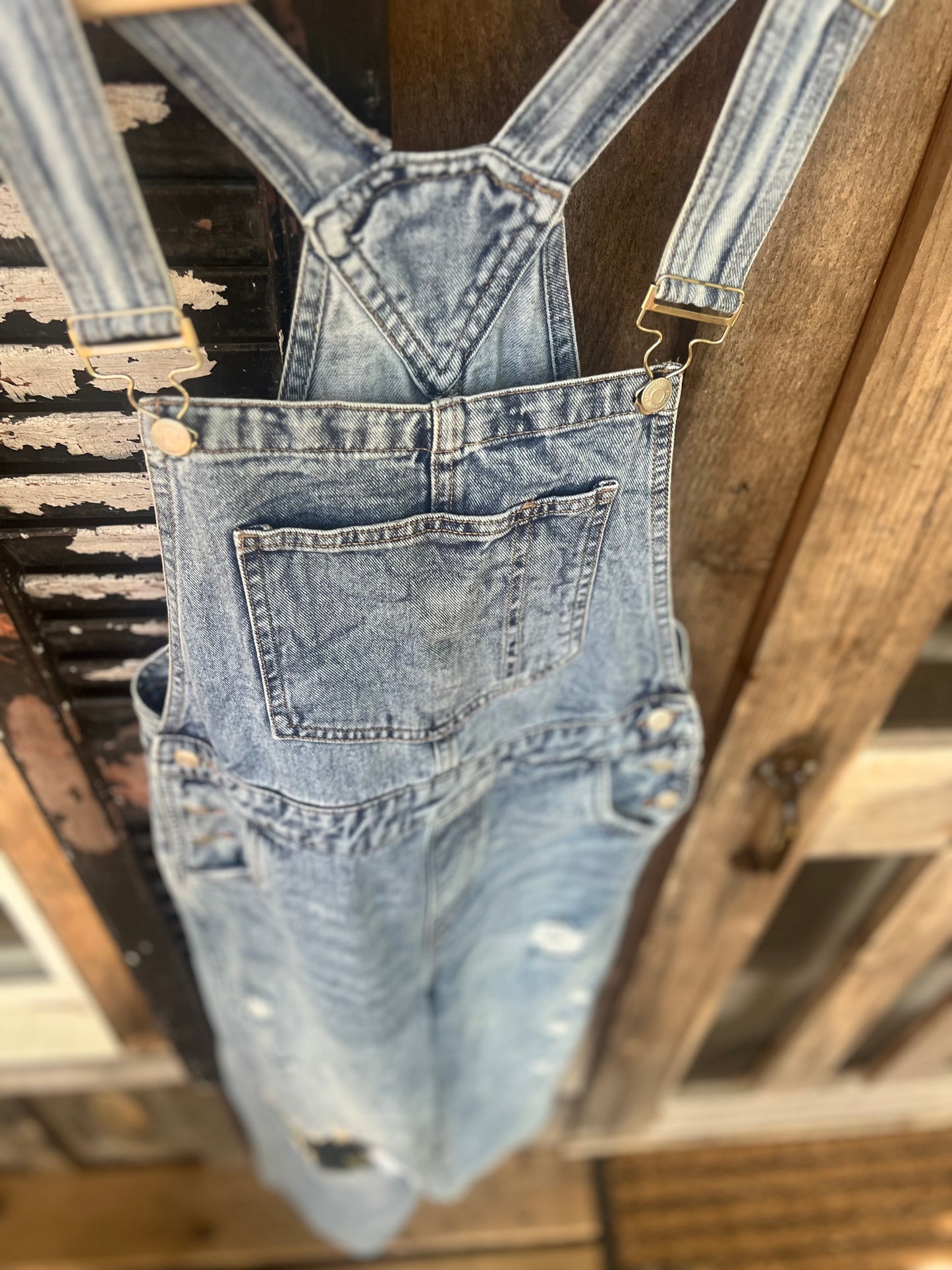 Ferns, Heart & Daisies overalls SIZE Small (Aeropostale)