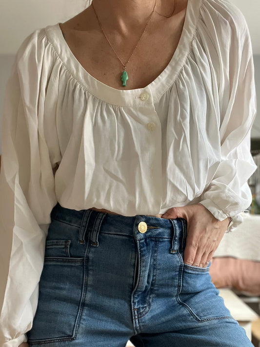 Vintage le chateau MADE IN CANADA blouse NO SIZE ( best fit small)