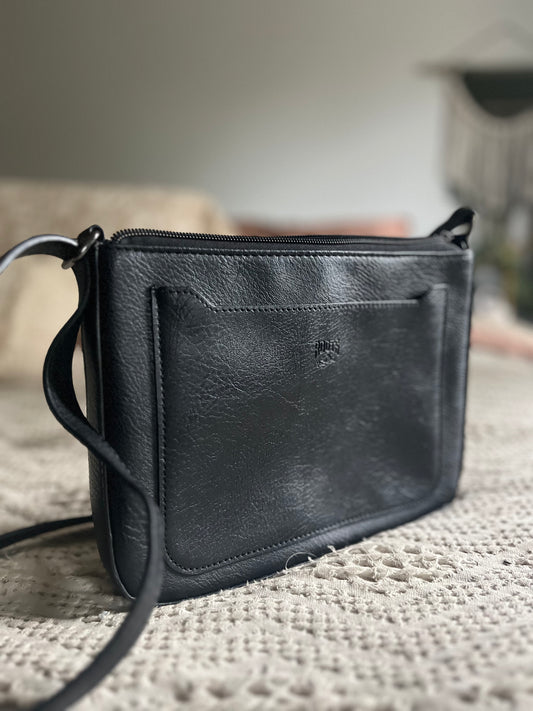 Black ROOTS shoulder bag
