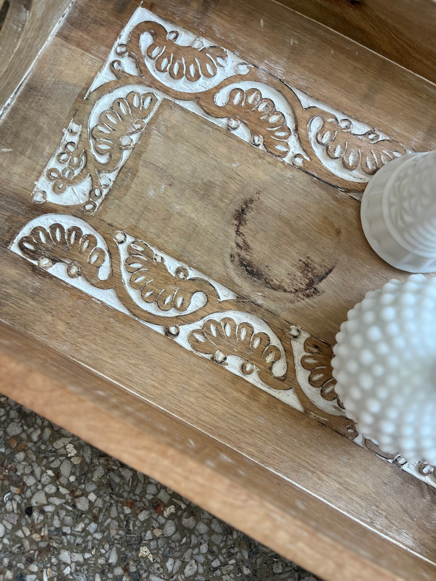 Solid Wooden tray (small stain in centre that can easily be covered up!)