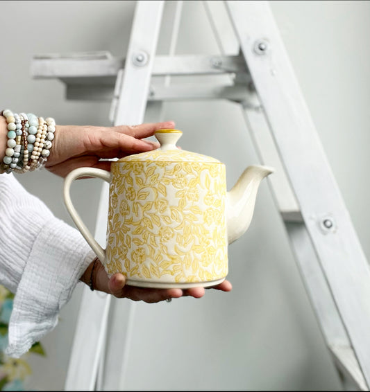 Ceramic Floral Teapot