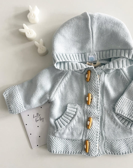 Cotton Toggle Baby Sweater