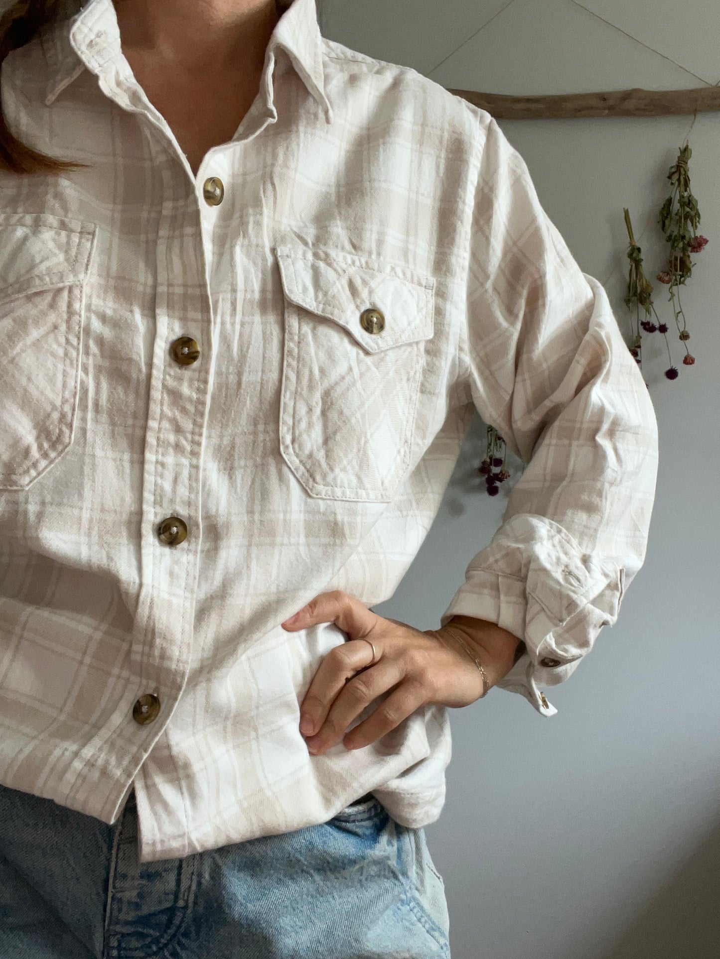 Frank and Oak 100% cotton button up SIZE large