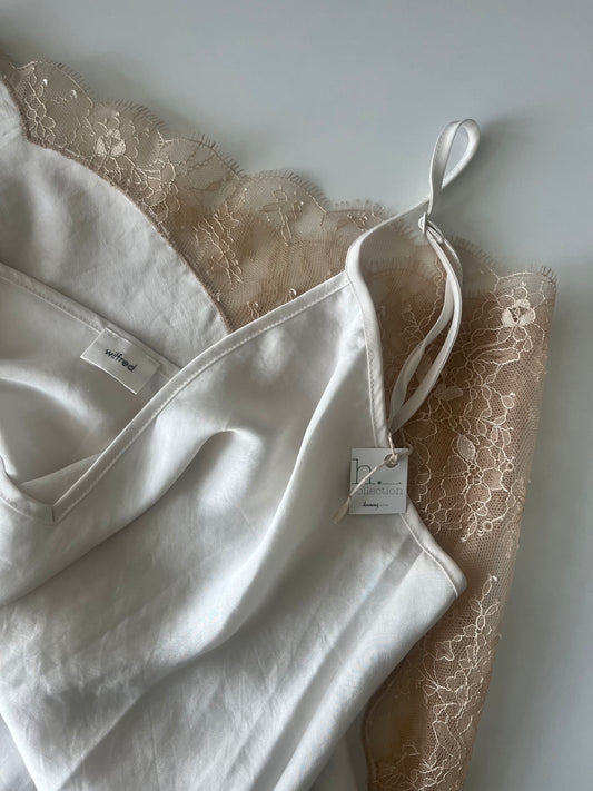 WILFRED slip dress with lace detail SIZE medium