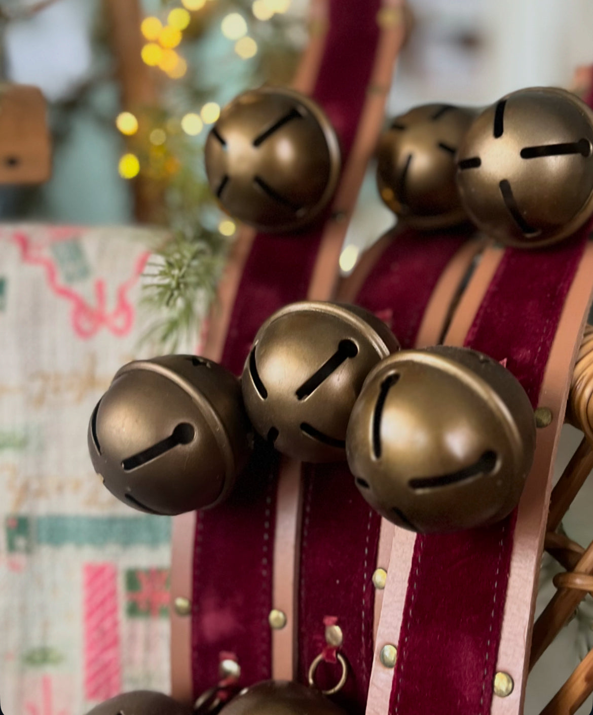 Hanging Reindeer Sleigh Bells