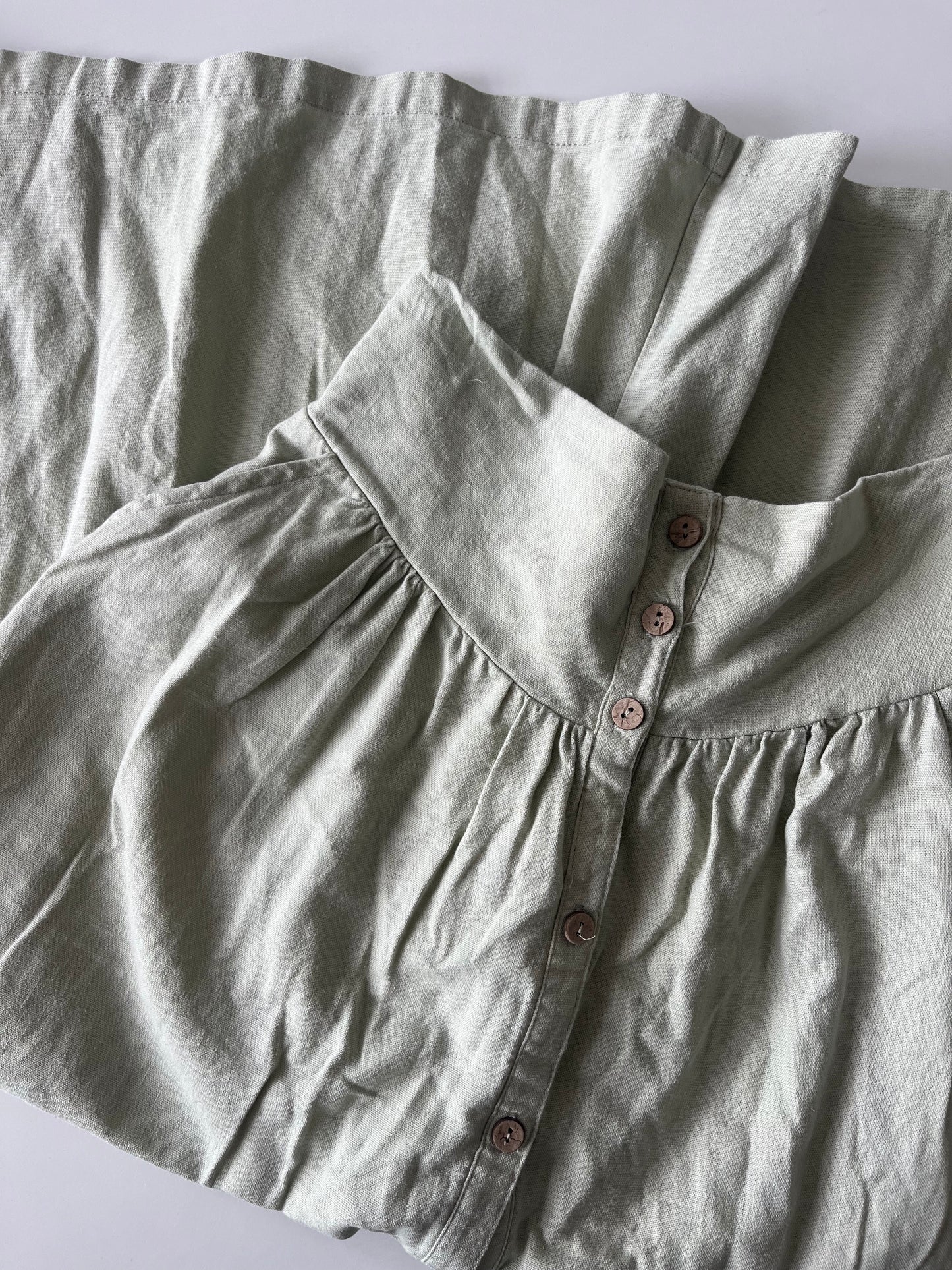 Button up sage green skirt SIZE medium