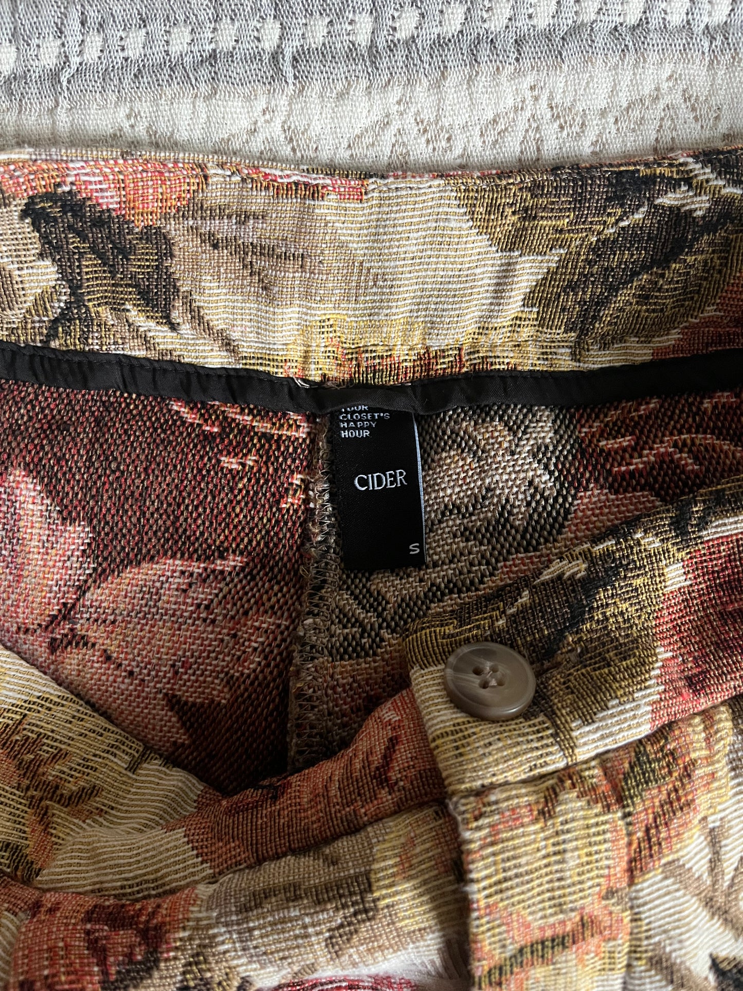 CIDER floral wide leg pants SIZE small