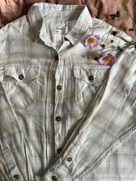 Frank and Oak 100% cotton button up SIZE large