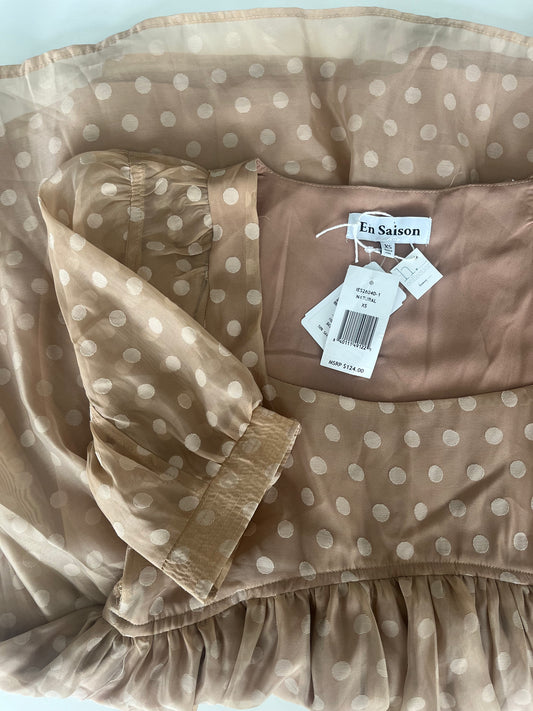 NWT en Saison polka dot dress SIZE XS
