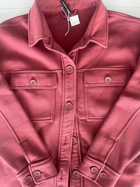 Lazy pants cotton blend shacket SIZE large