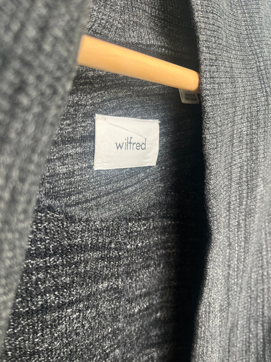 Wilfred Cardigan in dark heather grey SIZE XS