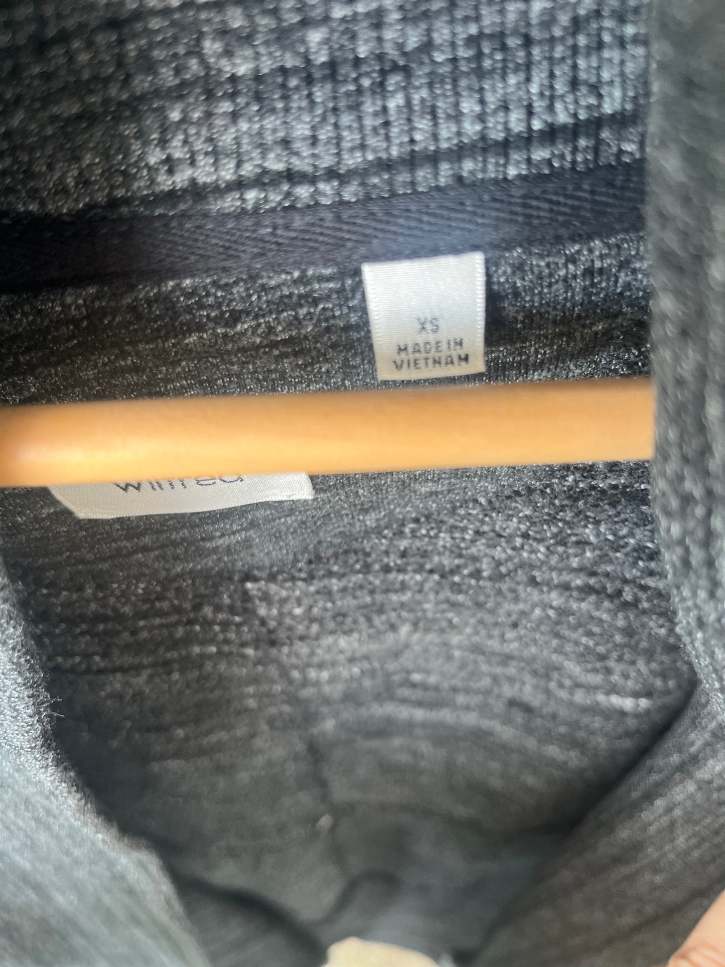 Wilfred Cardigan in dark heather grey SIZE XS