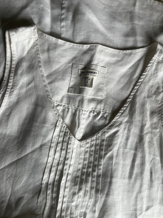 100% linen cover up/dress SIZE medium