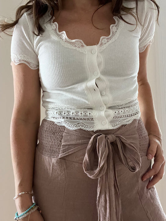 Lace tee SIZE small