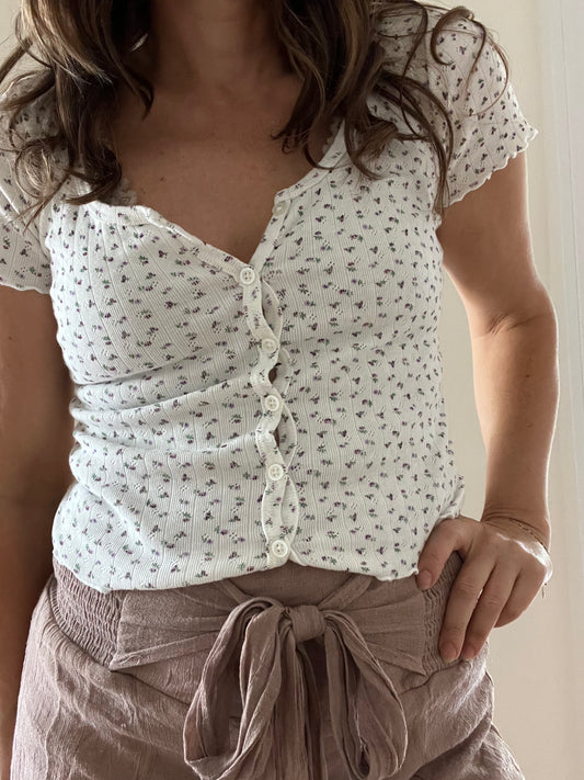 Brandy Melville floral tee