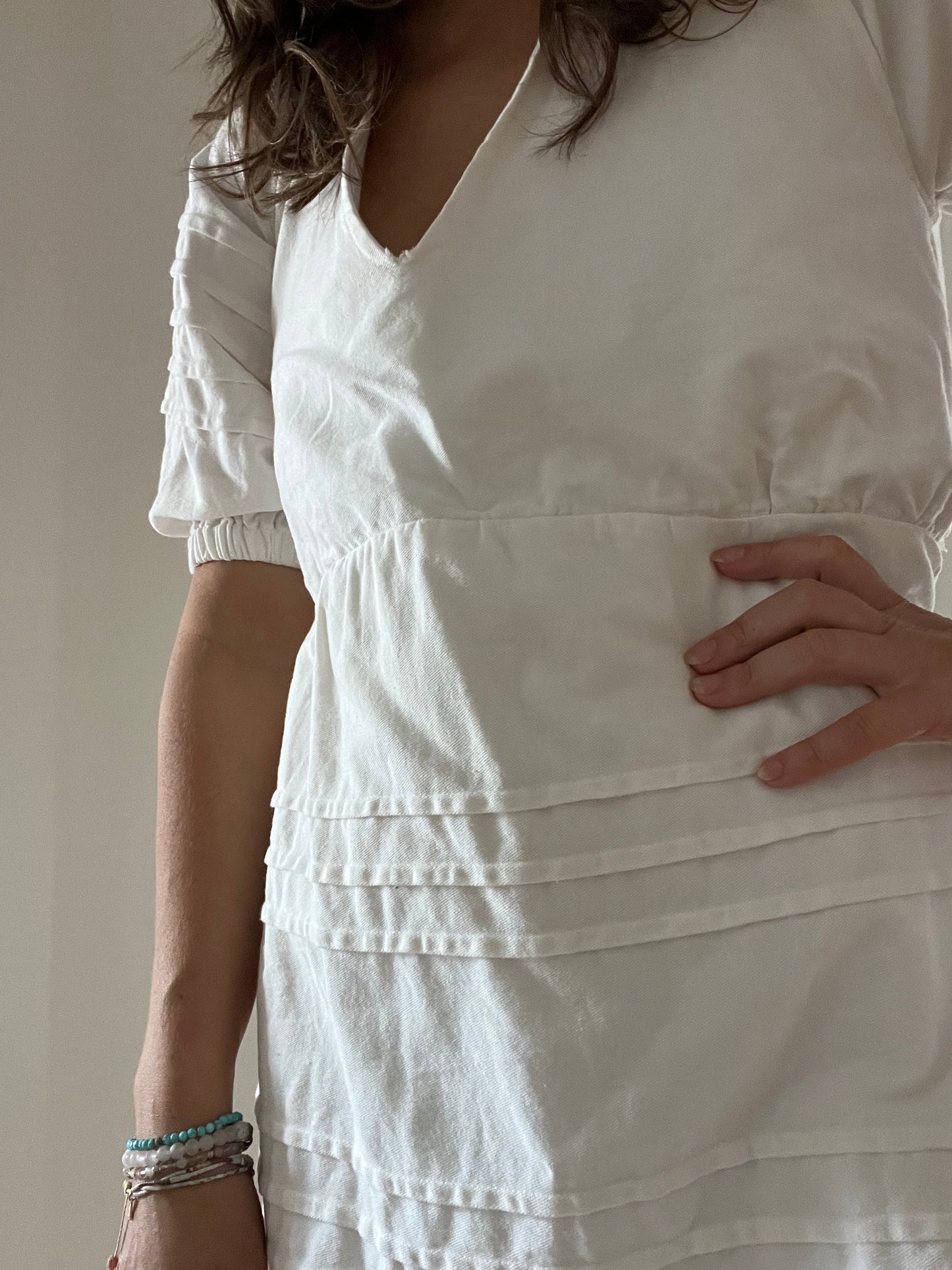 7 for all mankind white dress SIZE medium