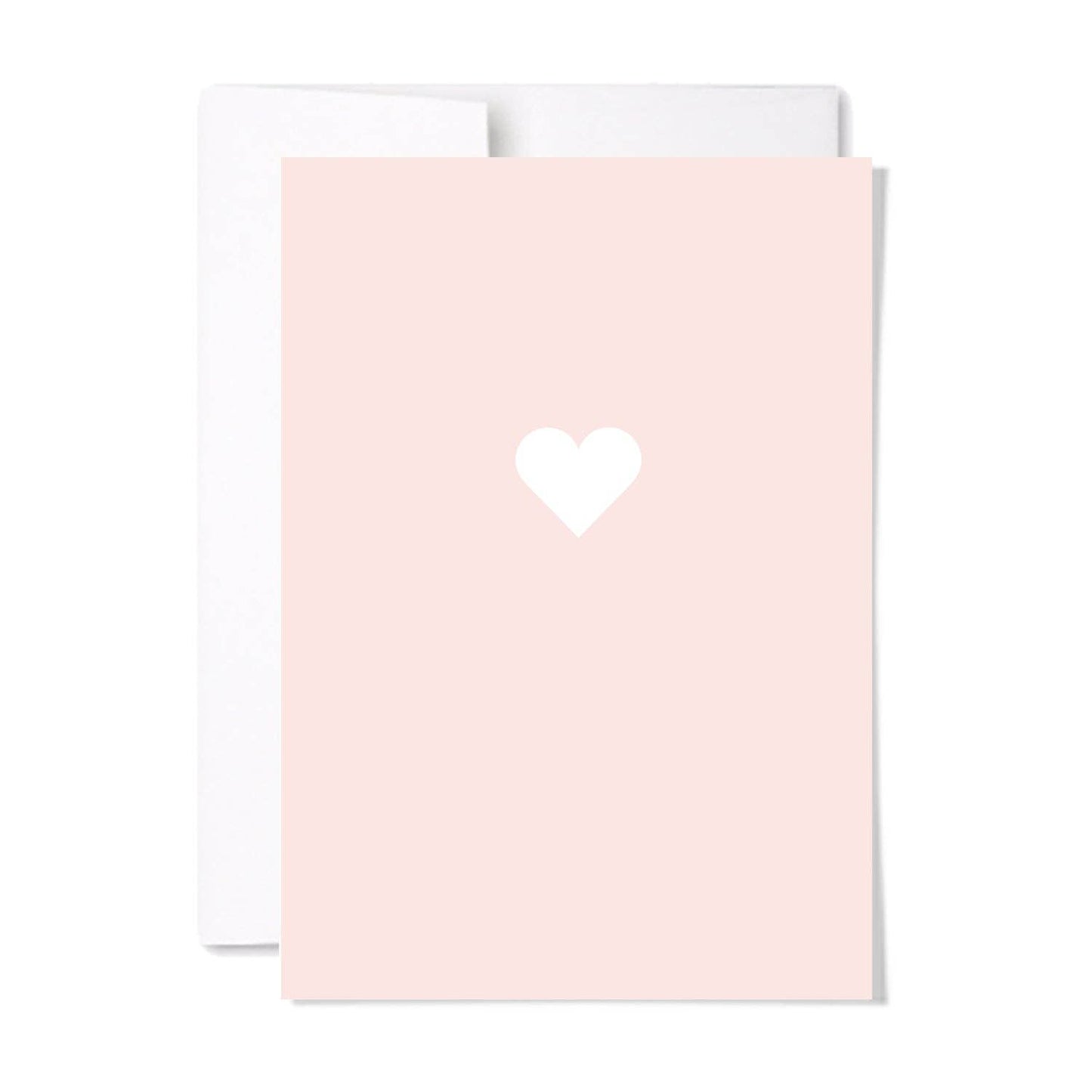 Pink Heart Notecard