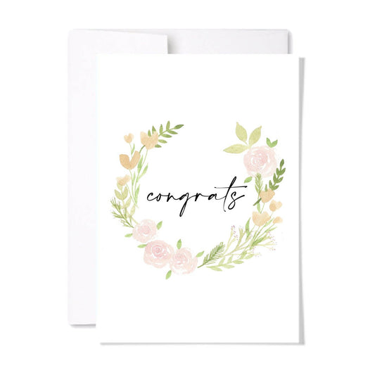 Floral Congrats Card